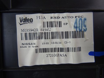 JUKE F16 1.0 DIG-T RADIÁTOR DMYCHADLO UK T32088B T73641C M035942R4454U
