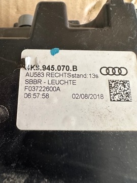 SVĚTLO LED PRAVÝ ZADNÍ AUDI A7 C8 4K8945070B