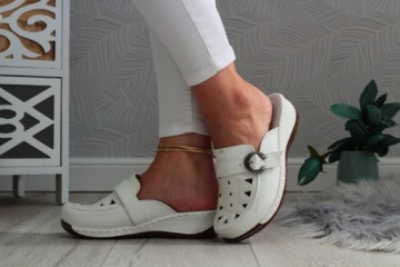 Тапочки женская ортопедическая обувь сшита кожа