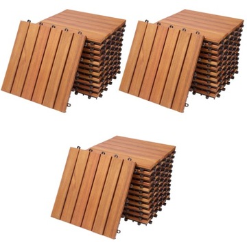 Casaria Płytki Taras Drewno Eukaliptus 30x30 33szt