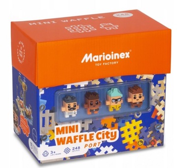 Klocki Marioinex Mini Waffle City Port 248 el.