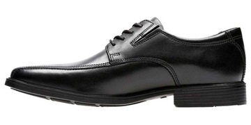 Półbuty Clarks Tilden Walk skórzane czarne 41