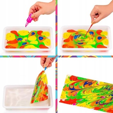 РИСУНКИ НА ВОДЕ ВОЛШЕБНЫЙ ТВОРЧЕСКИЙ НАБОР ИЗ 12 ЦВЕТОВ ДЛЯ ДЕТЕЙ А4 DIY