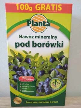 Mineralny nawóz 1,1 kg BORÓWKI karton 1100g