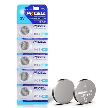 BATERIA LITOWA CR1625 3V PKCELL 5 SZT