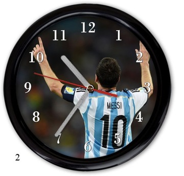 ZEGAR ŚCIENNY LIONEL MESSI ARGENTYNA MISTRZ ŚWIATA
