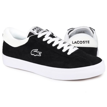 Buty męskie sportowe Lacoste TRACKSERVE BLACK/WHITE