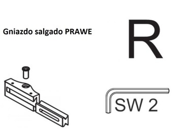 Петля двери кабины Salgado Aquaform