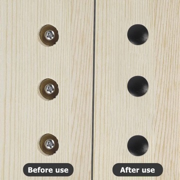 ŚRUBA DEKORACYJNA ZAŚLEPKA NA ŚRUBĘ MEBLOWA OKRĄGŁA ŁEBKA