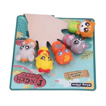 5 плюшевых пальчиковых кукол-животных