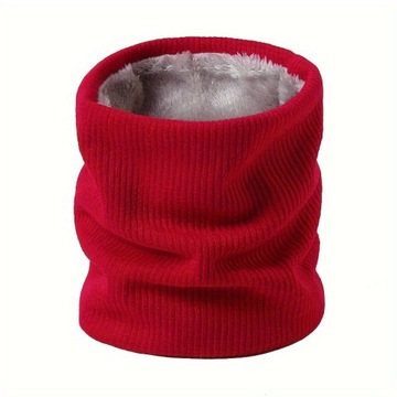 Зимняя флисовая гетра, ветронепроницаемая, толстый вязаный термостойкий воротник.