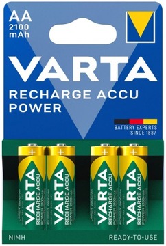 AKUMULATORKI VARTA R6 AA 2100mAh R2U 4 sztuki