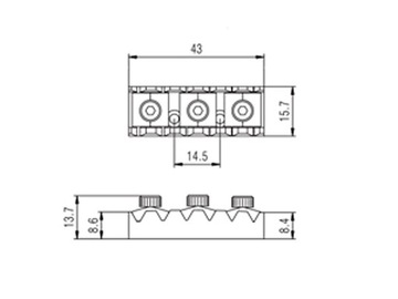 Струнный фиксатор для FR VPARTS VLN-43 R3 (CR)