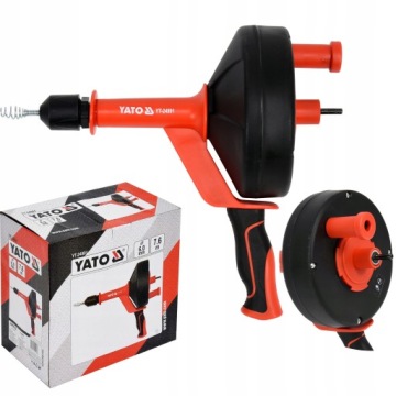 СТАЛЬНАЯ СПИРАЛЬ YATO ДЛЯ ПРОЧИТКИ ТРУБ ДЛЯ БУРОВОЙ 7,6М YT-24991