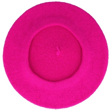 Beret damski w stylu francuskim fuchsia