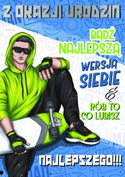 Kartka Urodzinowa dla nastolatka extra Bueno17