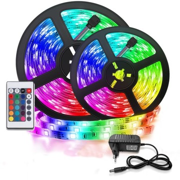 TAŚMA LED KOLOROWA PREMIUM RGB SMD2835 5M PILOT