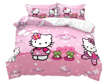POŚCIEL MŁODZIEŻOWY Manga Moda Hello Kitty 160x200