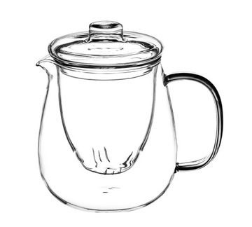 Dzbanek CARLOS 700 ml ze szklanym zaparzaczem do herbaty ziół Galicja