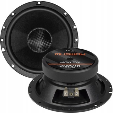 Musway MQ6.2W głośniki midbas 165mm 125Wat 4Ohm