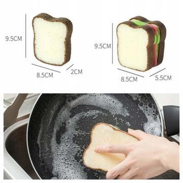 Креативная щетка для чистки губки Toast Sandwich.