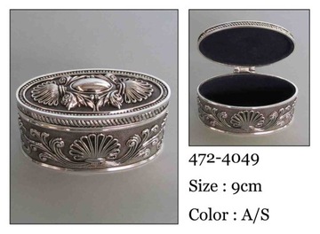 KASETKA SREBRNA NA BIŻUTERIĘ SZKATUŁKA PAŁACOWA RETRO