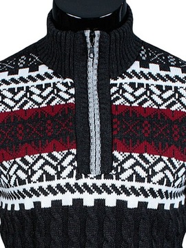 СВИТЕР НОРВЕЖСКИЙ узор N67 Антрацит__L___ПОЛЬША