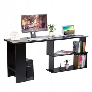 BIURKO KOMPUTEROWE NAROŻNE STOLIK LAPTOP 120CM