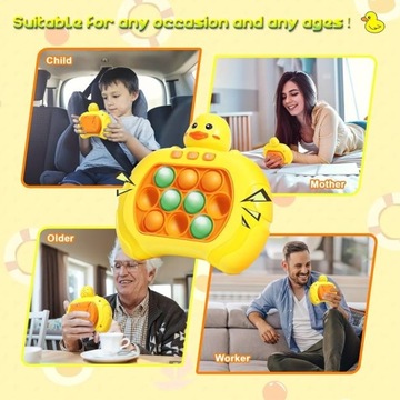 POP IT АРКАДНАЯ ИГРА АНТИСТРЕСС ЭЛЕКТРИЧЕСКИЙ ПУЗЫРЬ СЕНСОРНАЯ УТКА
