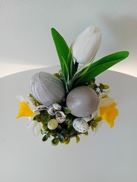 ПАСХАЛЬНЫЙ КРЕМ ГЛАМУРНЫЙ УКРАШЕНИЕ КОМПОЗИЦИЯ ЯЙЦО КЛАДБИЛЬНЫЙ ЗАЯЦ НОВИНКА