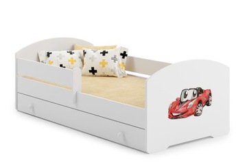 Łóżko dziecięce 140x70 szuflada + materac LUK