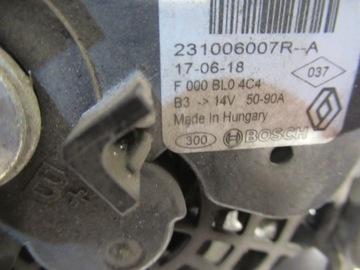ALTERNÁTOR 2310006007R RENAULT CLIO 0.9 TCE