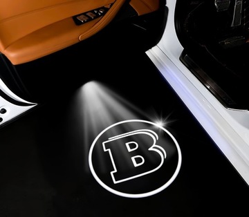 ZESTAW 2x LED PROJEKTOR LAMPKI DO DRZWI MERCEDES BRABUS HD WSZYSTKIE MODELE