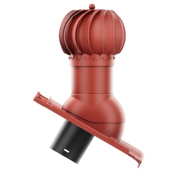 Kominek wentylacyjny OBROTOWY kulisty fi125 BRAAS RUBIN 9V KOLORY