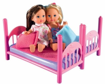 ДВУХЪЯРУСНАЯ КРОВАТЬ ДЛЯ КУКОЛ EVI LOVE РАСКЛАДНАЯ 2 КУКЛЫ