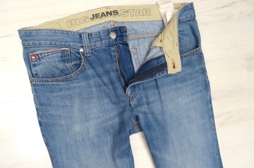 BIG STAR HARRISON 130 MĘSKIE SPODNIE JEANS ROZM.34/36 PAS 88 CM