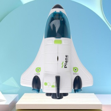 Моделирование космических игрушечных транспортных средств Свет и звуки Исследуйте космический челнок