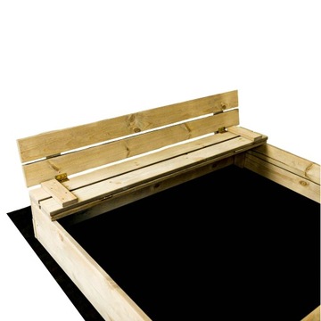 ДЕРЕВЯННАЯ ПЕСОЧНИЦА ЗАКРЫТАЯ, ЛАВКИ 120, ПРОИЗВОДИТЕЛЬ