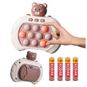 POP IT GRA elektroniczne gra antystresowa MIS ZRĘCZNOŚCIOWA GRATIS BATERIE