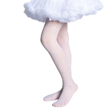 БЕЛЫЕ колготки для девочек COMMUNION с рисунком, СУПЕР КАЧЕСТВО