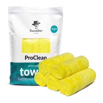 Profesjonalny ręcznik detailingowy z mikrofibry - 350 g/m² - 5 szt.