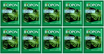 10x CHUSTECZKA NABŁYSZCZAJĄCA DO LIŚCI ROŚLIN CZYŚCI KURZ BIOPON
