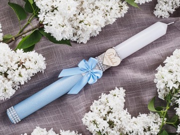 СВЕЧА ДЛЯ ПРИЧАСТИЯ С ГРАВИРОВКОЙ + Футляр