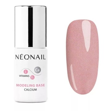 NEONAIL Różowa Baza Hybrydowa MODELING BASE CALCIUM PINK QUARTZ 7,2 ml
