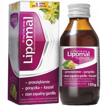 Lipomal syrop na przeziębienie dla dzieci 12m+ 125