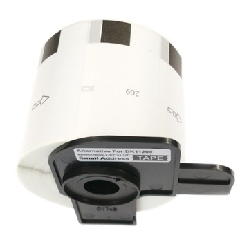 Etykiety BROTHER DK-11209 - 62 mm x 29 mm - 800 sztuk, białe - kompatybilne