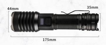 XHP160 ЖК-USB-фонарик + 26650 LiitoKala 5100 мАч