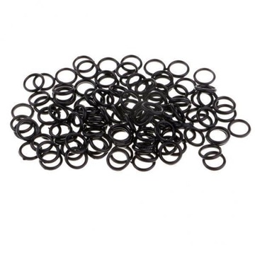 6x100 szt. Nylonowy suwak regulatora paska bi