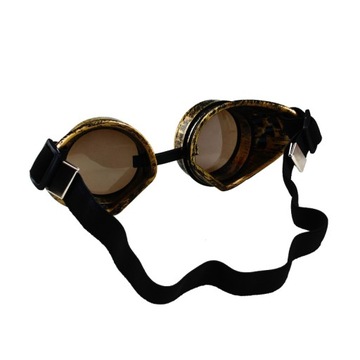 OKULARY STEAMPUNK GOGLE HALLOWEEN MOTOCYKL KOLCE