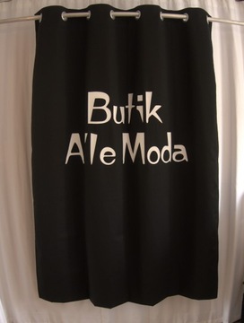 Штора для примерочной с логотипом